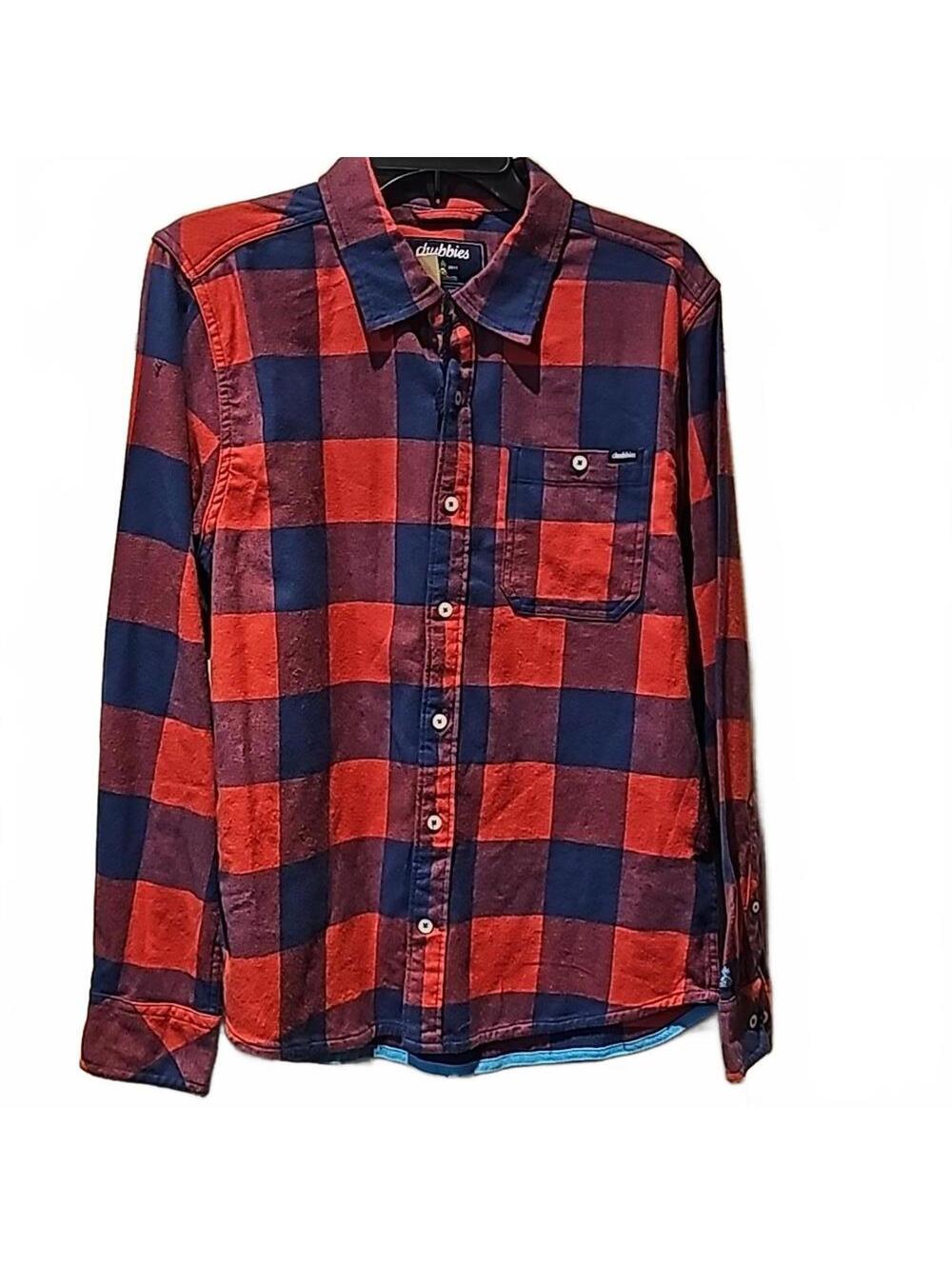 Chubbies the Slumberjack flannel button down size S. NWT